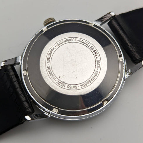 英国ヴィンテージ MAPPIN 自動巻き腕時計 3針カレンダー メタルケース 動作良好